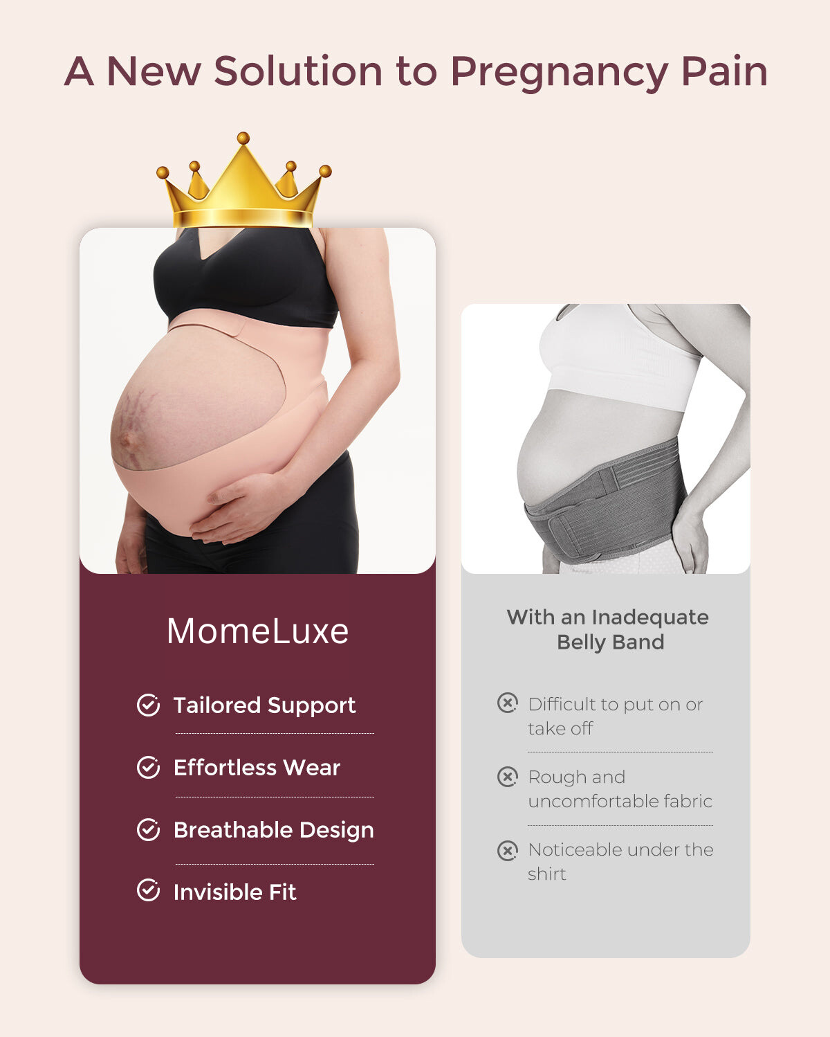 BumpEase – Momeluxe ErgoSupport Maternity Belly Band
