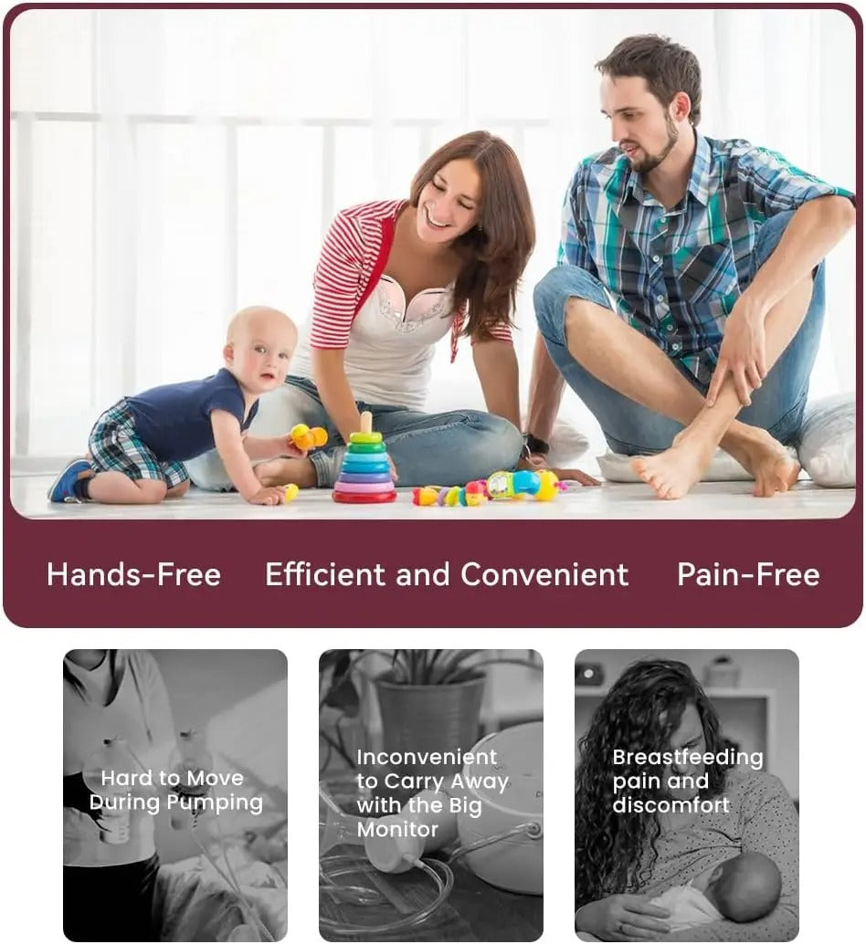 Hands-Free Wearable Breast Pump for New Moms (Single)