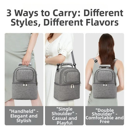 MomeLuxe Insulated Maternity Backpack with Breast Milk Cooler